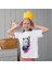 Kedi Baskılı Tişört Yetişkin Beyaz T-Shirt Cat Unisex Çocuk Tişört 2