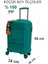 ☾ ✩ 𝐓𝐔̈𝐑𝐊 𝐘𝐈𝐋𝐃𝐈𝐙𝐈 ☾ ✩ Travel Polo Esnek Kauçuk Üstün Kaliteli Kabin Küçük Boy Valiz 𝟓𝟓 𝐜𝐦 2
