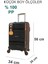 ☾ ✩ 𝐓𝐔̈𝐑𝐊 𝐘𝐈𝐋𝐃𝐈𝐙𝐈 ☾ ✩ Travel Polo Esnek Kauçuk Üstün Kaliteli Kabin Küçük Boy Valiz 𝟓𝟓 𝐜𝐦 2
