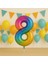 76 cm Gökkuşağı Rakam Folyo Balon 1