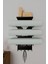 Yoga Matı Duvar Askılığı Metal Raflı Askılık Spor ve Pilates Matı Duvar Organizeri Yoga Ekipmanı 65x35.5 2