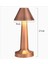 Çatı Model Bronz Renk Şarjlı Dokunmatik 3 Renkli LED Masa Lambası 4