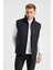 Erkek Lacivert Polar Astarlı Rahat Kalıp Kapitone Yelek 4480 1