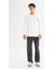 Regular Fit Baskılı Beyaz Erkek Sweatshirt L2520361102 2