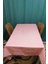 Pembe Piti Kareli Masa Örtüsü – 150x150 cm 2