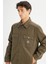 %100 Pamuk Regular Fit Workwear Haki Erkek Ceket LD542302900 3