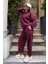 Regular Fit 2'li Takım Sweatshirt Beli Lastikli Jogger Eşofman Altı 5