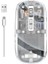 Bestonly Mouse Fare Kablosuz Mouse Fare Şarjlı Bluetooth Sessiz 5 Tuşlu Şeffaf 4
