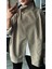 Çağla Yeşili Dikyaka Oversize Trençkot 2