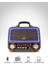 Yeni Model Ledli Nostaljik Ahşap Görünümlü Bluetoothlu Radyo Sd Kart ve USB Özellikli Mp3 Çalar 1