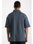 Göğüs Mykonos Nakış Detaylı Double Pike Kumaş Loose Fit Erkek Polo Yaka Tişört 3
