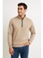 Erkek Dik Yaka Sweatshirt Dik Yaka Yarım Fermuarlı 3 Iplik Şardonlu Pamuk Kumaş 7 Renk Seçeneğiyle 3