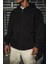 Oversize Tam Fermuarlı Uzun Kol Hırka Siyah-Haki Rahatlıkve Konfor Sunar 3