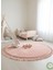 Post/peluş Yıkanabilir Kaymaz Taban Yumşacık Pembe Oval Örgü Saçaklı Modern ve Şık Salon Oturma Odası Mutfak Çocuk Odası Koridor Antre Halısı 7