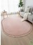 Post/peluş Yıkanabilir Kaymaz Taban Yumşacık Pembe Oval Örgü Saçaklı Modern ve Şık Salon Oturma Odası Mutfak Çocuk Odası Koridor Antre Halısı 1