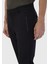Siyah Düz Örme Jogging Fit Casual Pantolon 4