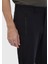 Siyah Düz Örme Jogging Fit Casual Pantolon 5