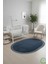 Post/peluş Yıkanabilir Kaymaz Taban Yumşacık Mavi Örgü Oval Saçaklı Modern ve Şık Salon Oturma Odası Mutfak Çocuk Odası Koridor Antre Halısı 2