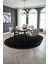 Post/peluş Yıkanabilir Kaymaz Taban Yumşacık Siyah Oval Örgü Saçaklı Modern ve Şık Salon Oturma Odası Mutfak Çocuk Odası Koridor Antre Halısı 6