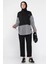 Bel Lastikli Çimalı Pantolon Taş Işlemeli Tunik Tesettür Ikili Takım P-00018531 2
