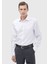Beyaz Düz Regular Fit Dokuma Klasik %100 Pamuk Gömlek 1