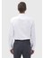 Beyaz Düz Regular Fit Dokuma Klasik %100 Pamuk Gömlek 5