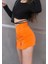 24 Grup Turuncu Mini Yırtmaçlı Şort Etek 1
