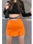 24 Grup Turuncu Mini Yırtmaçlı Şort Etek 2