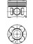 Piston Segman Std 69.60MM Fiorino 09> Egea 15>20 Punto 12> Aveo 11>15 Corsa D 09>14 Astra J 09>1 5 1.3d Mjet 1.3 Cdtı Start Stop E4 75BG E5 95BG 1