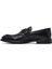 Erkek Siyah Tokalı Deri Loafer 25WFD664018 2