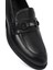 Erkek Siyah Tokalı Deri Loafer 25WFD664018 9