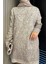 Bisiklet Yaka Çift Renkli Tesettür Triko Tunik (S-M-L-Xl Beden Uyumludur.) P-00018415 4