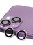 Bfs iPhone 14 Plus Raze Metal Kamera Lens - Gümüş 1