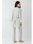 9052 Kadın Sabahlıklı Ip Askılı Pijama Takımı-Nil 5