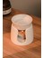 Beyaz Özel Tasarım Seramik El Yapımı Buhurdanlık | Mumluk | Dekoratif (1 Adet Tealight Mum Ile) 1