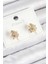 Bfs Pirinç Zirkon Taşlı Yıldız Model Gold Renk Çocuk Küpe 1