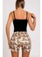 Renkli Ayıcık Desenli Askılı Şortlu Kadın Pijama Takımı 4