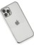 Bfs iPhone 12 Pro Kılıf Razer Lensli Silikon - Gümüş 2