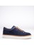 Erkek Hakiki Deri Süet Sneaker Lacivert Arel 3