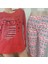 Kırmızı %100PAMUK Cotton Uzun Kollu Yumuşak Dokulu Desenli Üst ve Desenli Uzun Alt Kadın Pijama Takımı 2