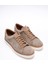 Erkek Hakiki Deri Süet Sneaker Vizon Arel 2