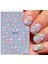 Kabartmalı Fosforlu Renkler Sevimli Tırnak Süsleme Stickerı Nail Art Süslemeleri 2