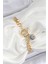 Pirinç Nazar Model Zirkon Taşlı Gold Renk Vip Seri Kadın Bileklik - TJ-BB7210 1