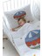 Organik Baskılı Bebek Boy (100X150) Yorgan Seti - Zezig x Royal Series - Blue 2