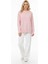 Basic Kadın Kazak Pembe Oversize 4