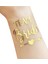 Bride To Be Bride 10 Team Bride Gold Renkli Altın Sarısı Geçici Dövme Bekarlığa Veda Partisi 3