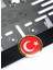 Türk Bayrağı Gold Pleksi Motor Plakalık 3