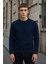 Erkek Bisiklet Yaka Salaş Kışlık Bol Laci Sweatshirt 4