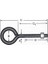 Kapalı Metrik Kanca M5 / 21X80 - 100 Adet 2