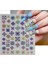 Kabartmalı Bohem Tırnak Süsleme Stickerı 0485 Nail Art Süslemeleri 1